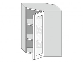 19.60.3у Шкаф настенный (h=913) угловой на 600мм со стекл. дверцей в Карталах - kartaly.magazin-mebel74.ru | фото