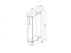 НМ 15 Модуль нижний 150 мм Без Столешницы в Карталах - kartaly.magazin-mebel74.ru | фото