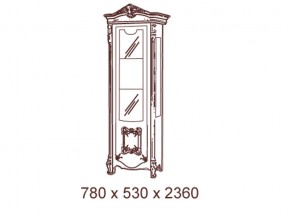 Витрина 1- дверная (правая/левая) 07.321 в Карталах - kartaly.magazin-mebel74.ru | фото